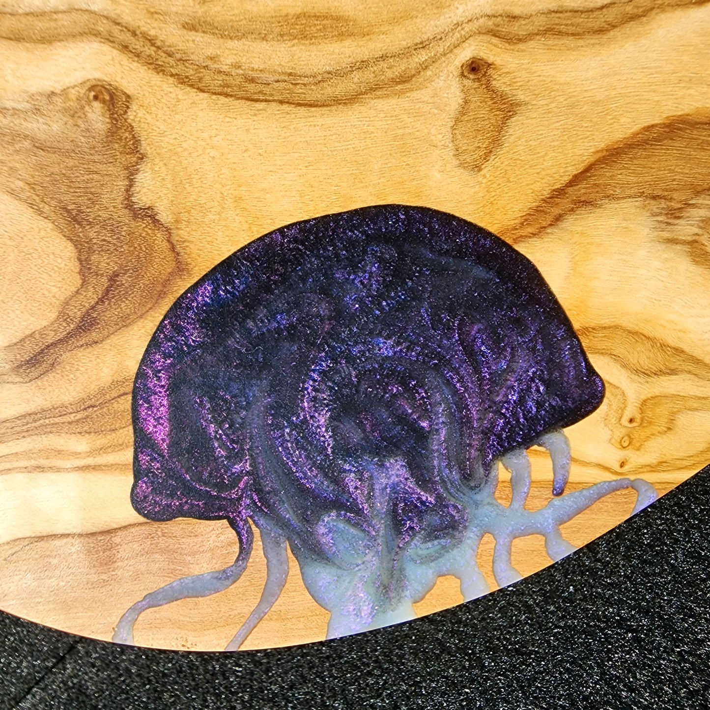 Mediterranean Olive Wood with Epoxy Tentacles Inlay